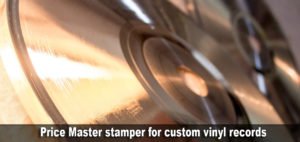 Price Master stamper for custom vinyl records