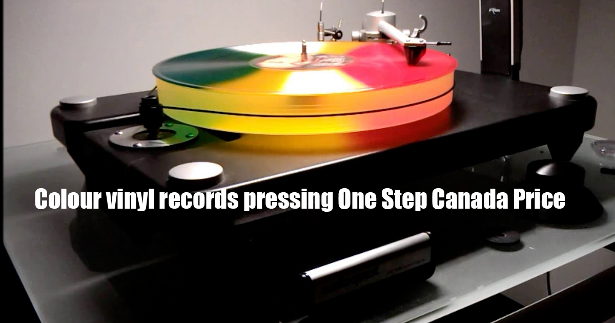 Colour vinyl records pressing One Step Canada Price