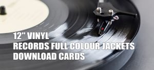 12" VINYL RECORDS FULL COLOUR JACKETS DOWNLOAD CARDS