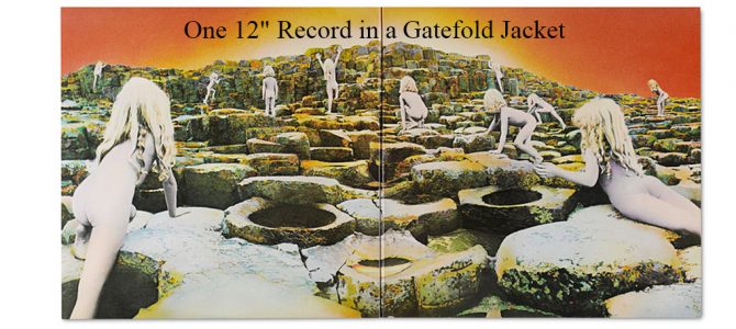 One 12″ Record in a Gatefold Jacket