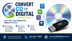 Convert CDs to USB or Digital Files Toronto