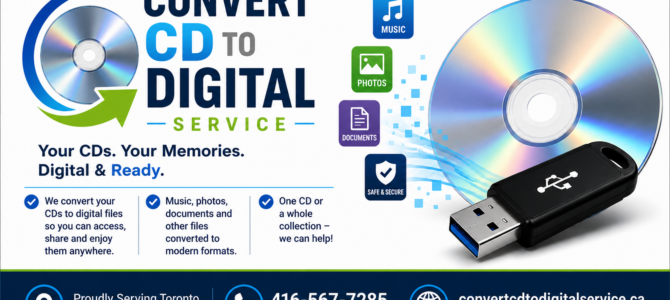 Convert CDs to USB or Digital Files Toronto